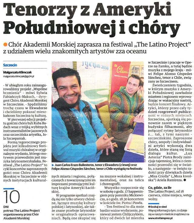 Tenorzy z Ameryki Południowej i chóry